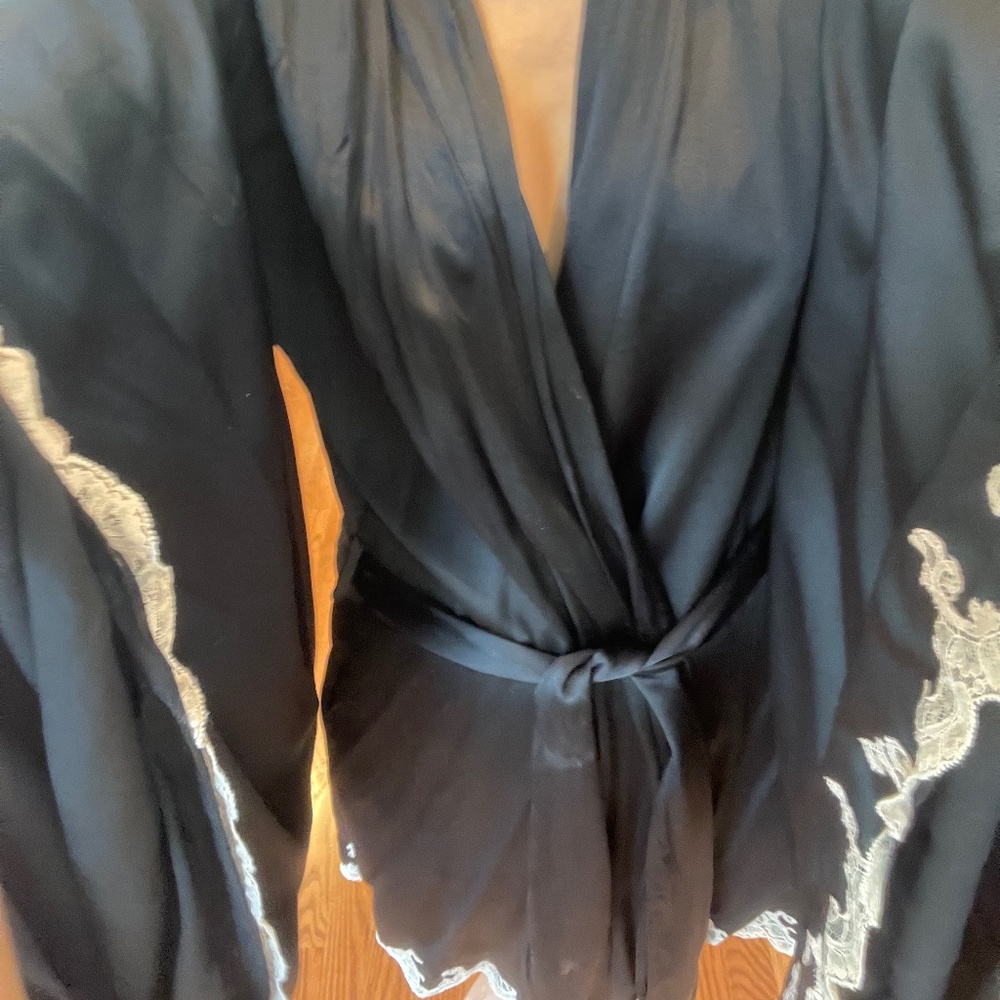 Agent Provocateur satin kimono